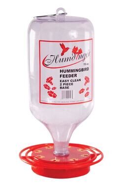 NIB Humdinger 107 72oz Hummingbird Feeder Red Plastic Easy Clean
